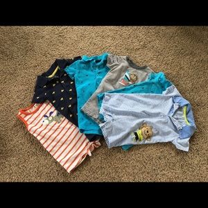 6 boy rompers